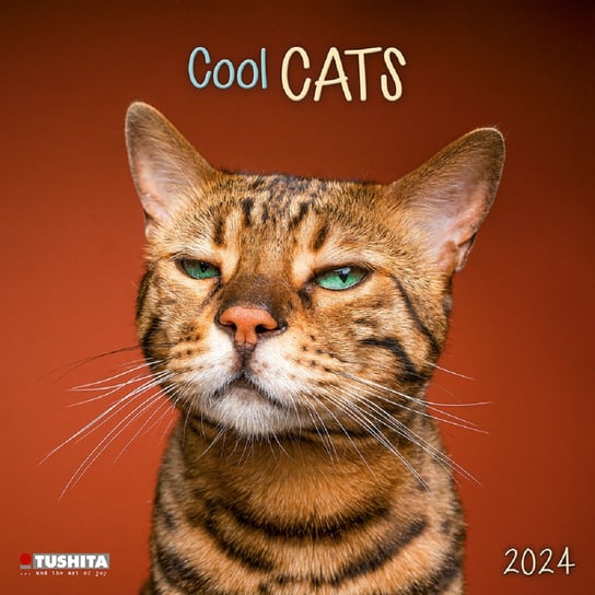 Kalendarz ścienny 2024 miesięczny TUSHITA Verlags Koty kotki TUSHITA Verlags