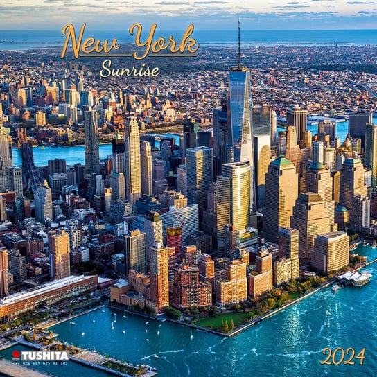 Kalendarz ścienny 2024 miesięczny TUSHITA Verlags New York Sunrise TUSHITA