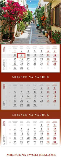 Kalendarz ścienny 2024 miesięczny WOKÓŁ NAS Grecja Wokół nas