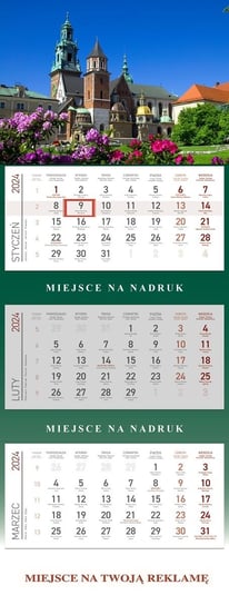 Kalendarz ścienny 2024 miesięczny WOKÓŁ NAS Wawel II Wokół nas