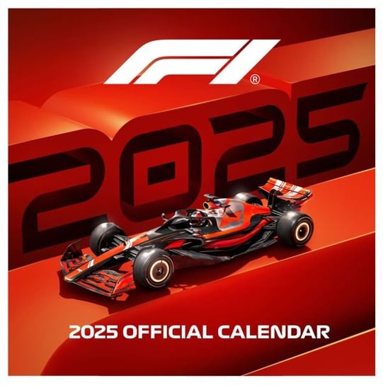 Kalendarz ścienny 2025 F1 Formuła 1 kalendarze na ścianę na prezent Pyramid International