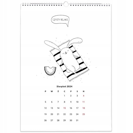 Kalendarz ścienny A3 Z zajączkiem Inna marka