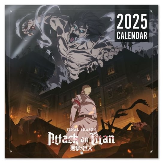Kalendarz ścienny na 2025 rok Attack On Titan Oficjalne wydanie 30x30 cm Inna marka
