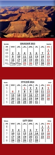 Kalendarz ścienny trójdzielny 2014, Colorado Grupa Wydawnicza Foksal