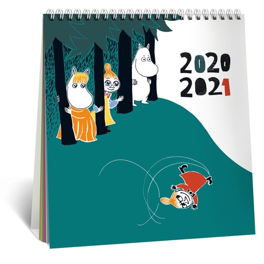 Kalendarz szkolny, biurkowy, Muminki 2020/2021 Eurograf
