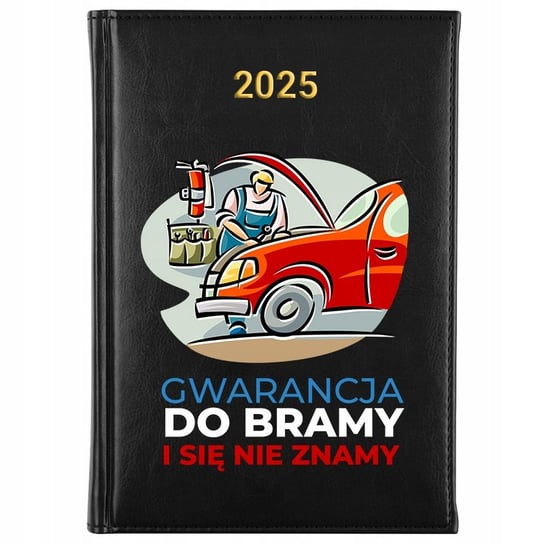 KALENDARZ TERMINARZ CZARNY NOTES A5 2025 ŚMIESZNY DLA MECHANIKA WZORY Inna marka