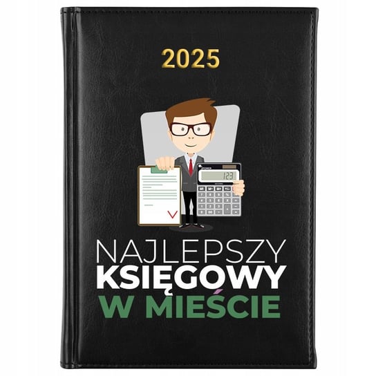 KALENDARZ TERMINARZ CZARNY NOTES PLANNER 2025 Prezent dla KSIĘGOWEGO WZ Inna marka