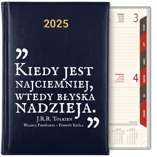 KALENDARZ TERMINARZ PLANER A5 DZIENNY Książkowy 2025 Władca Pierścieni Wz Inna marka