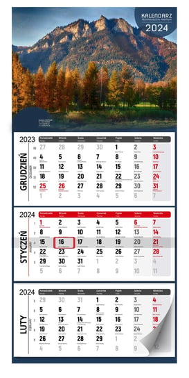 Kalendarz Trzymiesięczny Premium 2024 Kalpolbis Inny producent