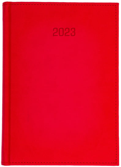 Kalendarz tygodniowy, 2023, B5, z Notesem, Czerwony WOKÓŁ NAS