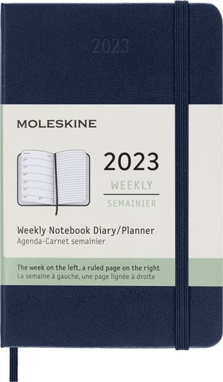 Kalendarz tygodniowy, 2023, Twardy, sapphire blue Moleskine