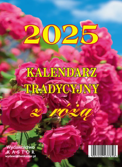 Kalendarz zdzierak 2025, Tradycyjny z różą KASTOR