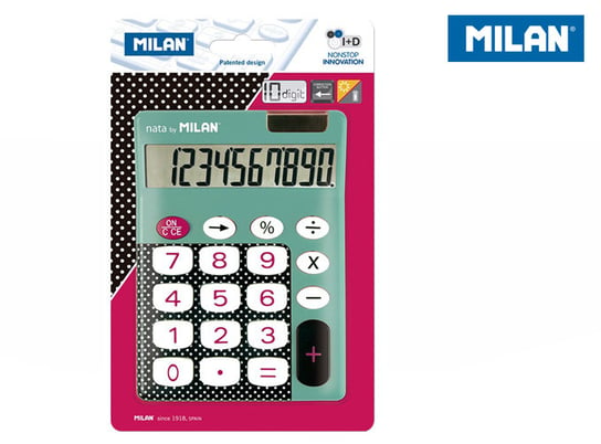 Kalkulator 10-pozycyjny, D&B, zielony, Milan Milan