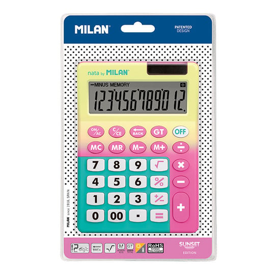 Kalkulator 12 Poz. Sunset Róż Milan
