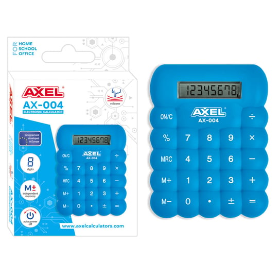Kalkulator Ax-004 Niebieski Silikonowy Axel 457667 Axel