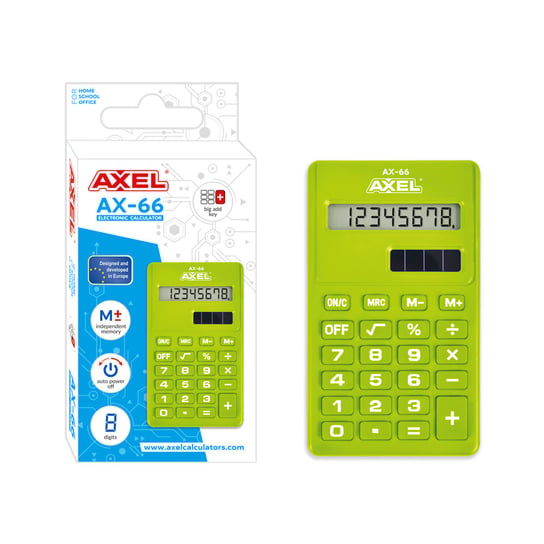 Kalkulator Ax-66 Seledynowy Axel 457668 Axel