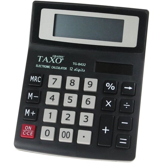 Kalkulator biurowy,12 cyfrowy, szkolny, TAXO Titanum