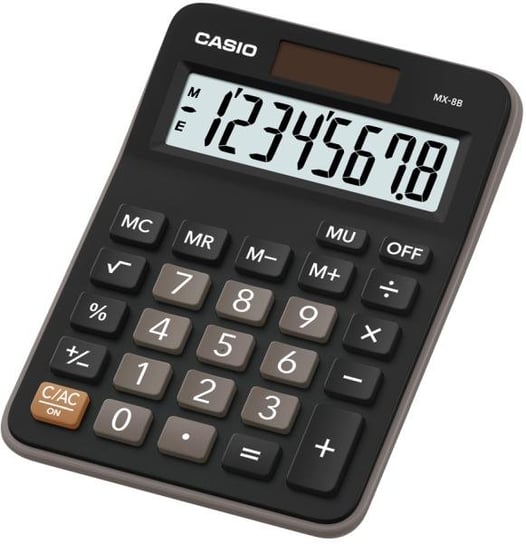 Kalkulator biurowy Casio, MX-8B-B K, czarny Casio