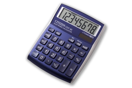 Kalkulator biurowy, CDC-80WB, 8-cyfrowy, niebieski Citizen