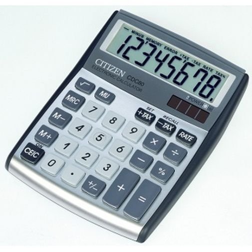Kalkulator biurowy Citizen CDC-80WB, szary Citizen
