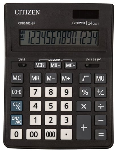 Kalkulator biurowy Citizen, czarny Citizen