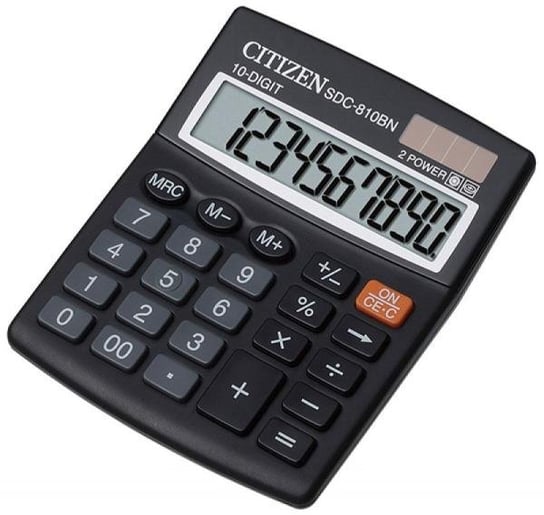 Kalkulator biurowy, Citizen SDC-810BN, czarny Citizen