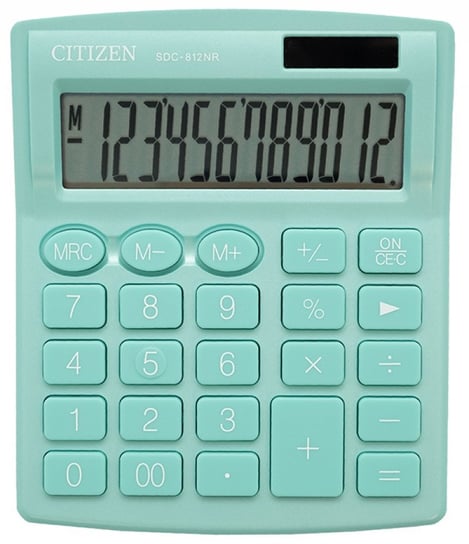 Kalkulator biurowy Citizen SDC-812NRGRE, zielony Citizen