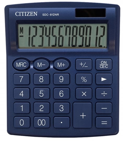 Kalkulator biurowy Citizen SDC-812NRNVE, granatowy Citizen
