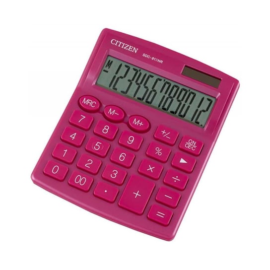 Kalkulator biurowy Citizen SDC-812NRPKE, różowy Citizen