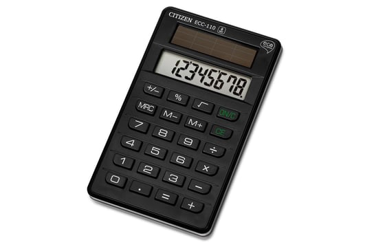 Kalkulator biurowy, eco Citizen ECC-110, czarny Citizen