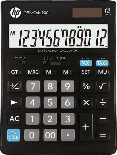 Kalkulator biurowy HP-OC 200 II/INT BX, 12 cyfr, 179x125x30mm, Czarny HP