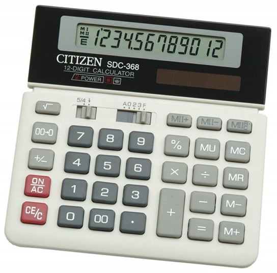 Kalkulator biurowy, SDC-368, 12-cyfrowy, czarno-biały Citizen