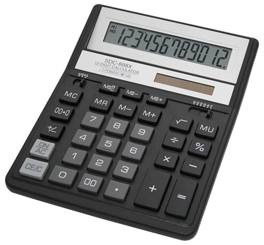 Kalkulator biurowy SDC-888XBK, czarny Citizen