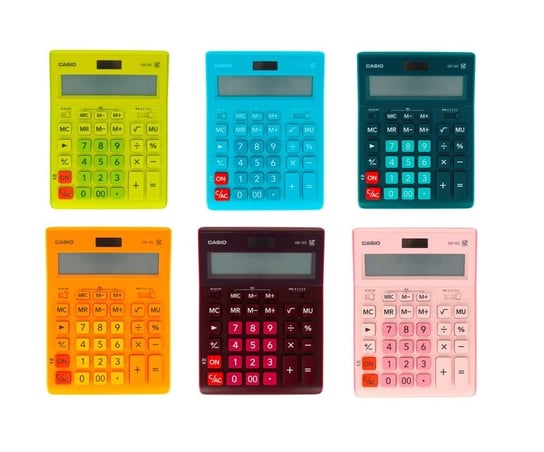 Kalkulator Casio Gr-12c, Ciemno Różowy CASIO - kalkulatory