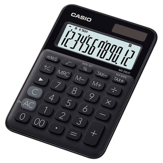 Kalkulator Casio MS-20UC-BK TAX Obliczenia Czasowe CASIO - kalkulatory
