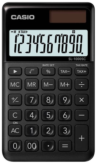 Kalkulator Casio SL-1000SC BK Stylish Series CASIO - kalkulatory