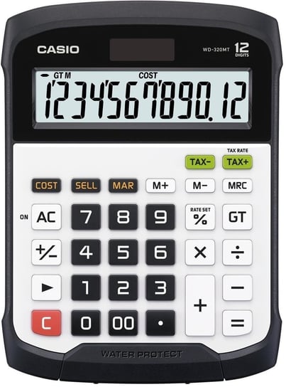 Kalkulator Casio WD-320MT wodoszczelny IP54 CASIO - kalkulatory