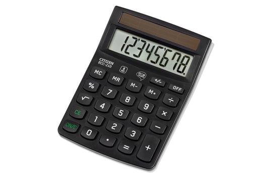 Kalkulator ekologiczny Citizen, ECC-210, czarny Citizen