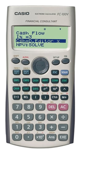 Kalkulator finansowy, Casio FC-100V-S Casio