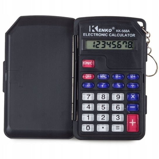 Kalkulator Kieszonkowy 8 Cyfr Brelok Składany Etui VERK GROUP