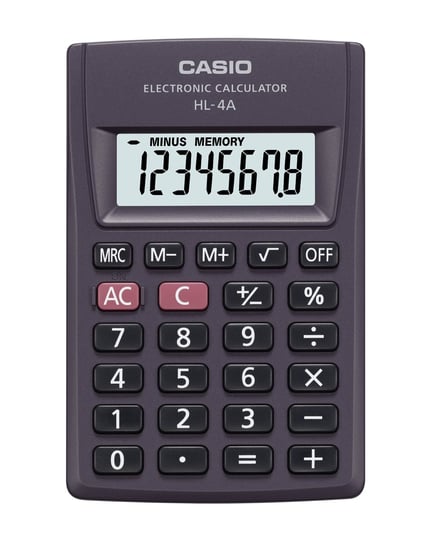 Kalkulator kieszonkowy, Casio HL-4A-S Casio