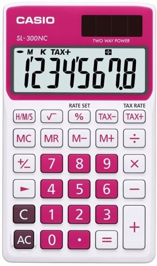 Kalkulator kieszonkowy, ciemny róż Casio