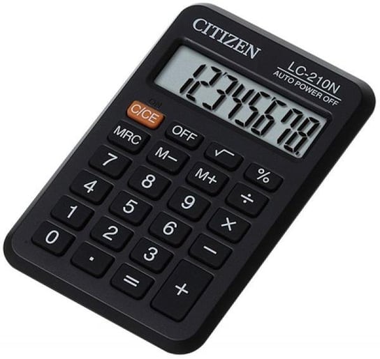 Kalkulator kieszonkowy, Citizen LC-210N, czarny PBS Connect Polska