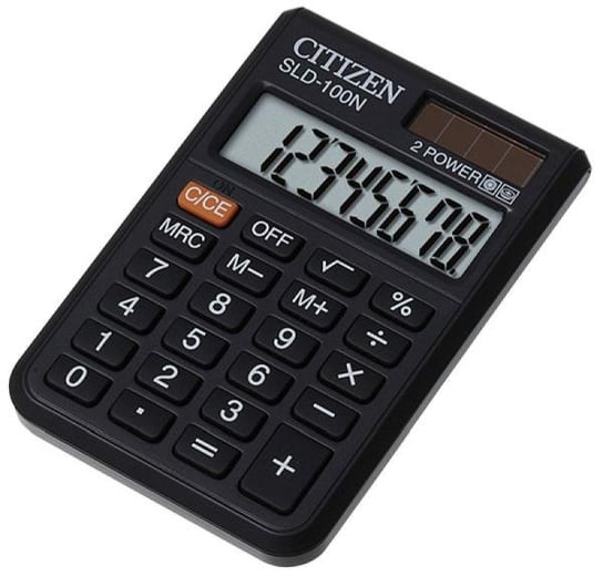 Kalkulator kieszonkowy, Citizen SLD-100N, czarny PBS Connect Polska
