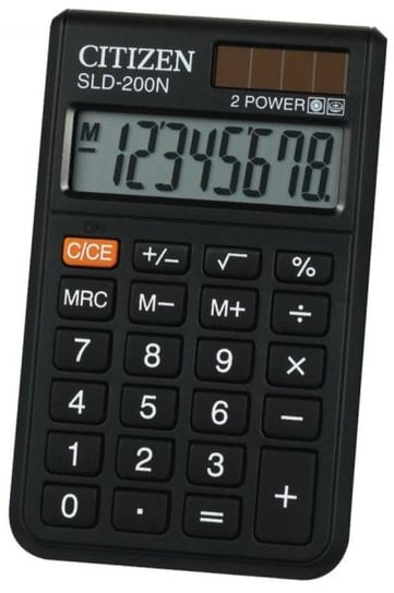 Kalkulator kieszonkowy, Citizen SLD-200N, czarny PBS Connect Polska