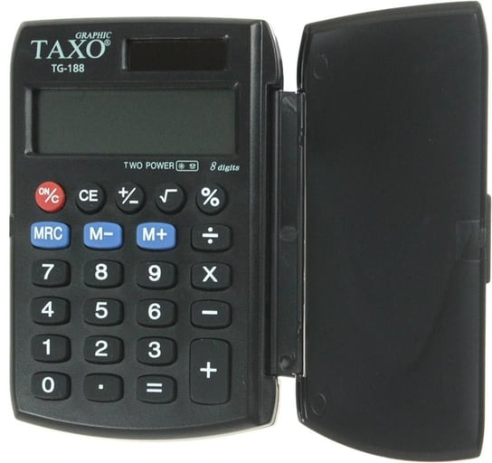 Kalkulator kieszonkowy, czarny Titanum
