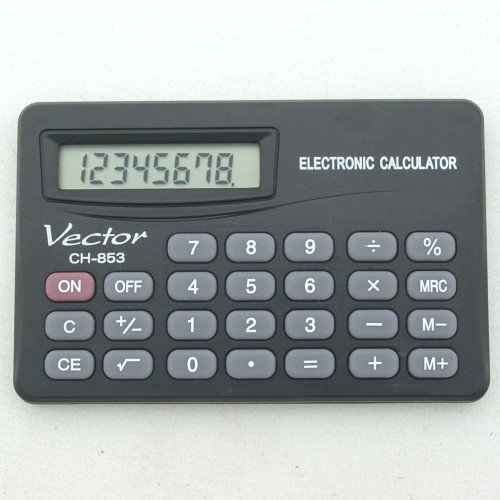 Kalkulator kieszonkowy, czarny, KAV CH-853 Vector