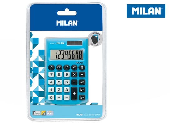 Kalkulator kieszonkowy, na blistrze Milan