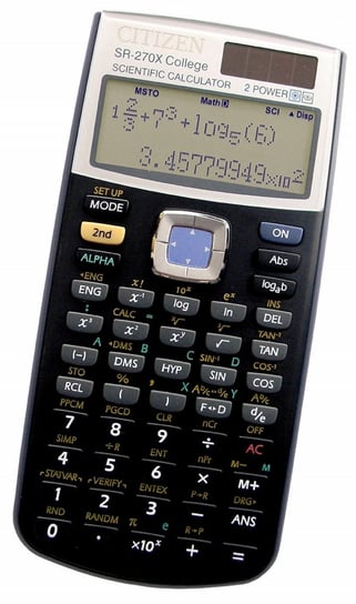 Kalkulator naukowy, czarny Citizen