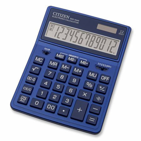 Kalkulator Sdc444Xrnve Citizen 12-Cyfrowy, 204X155Mm, Granatowy Citizen